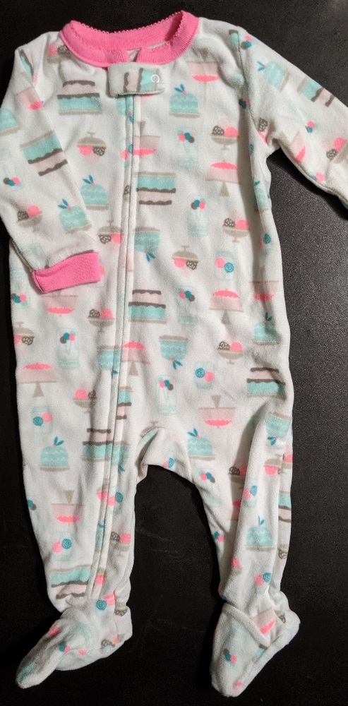Carter's 6 month fleece footed pajamas